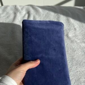 Housse de livre velours violet