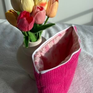 Pochette multi usage intérieur rose