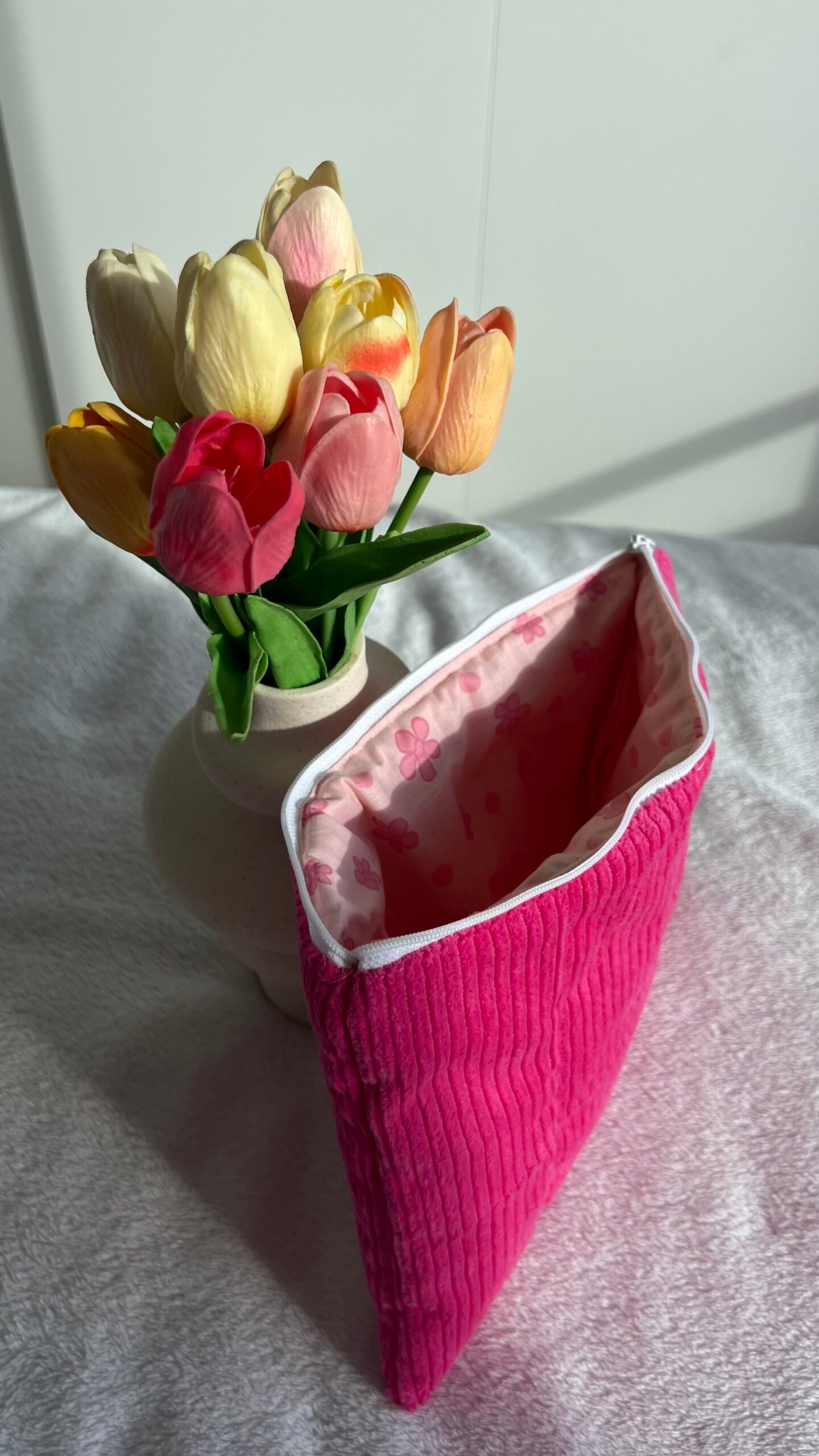 Pochette multi usage intérieur rose